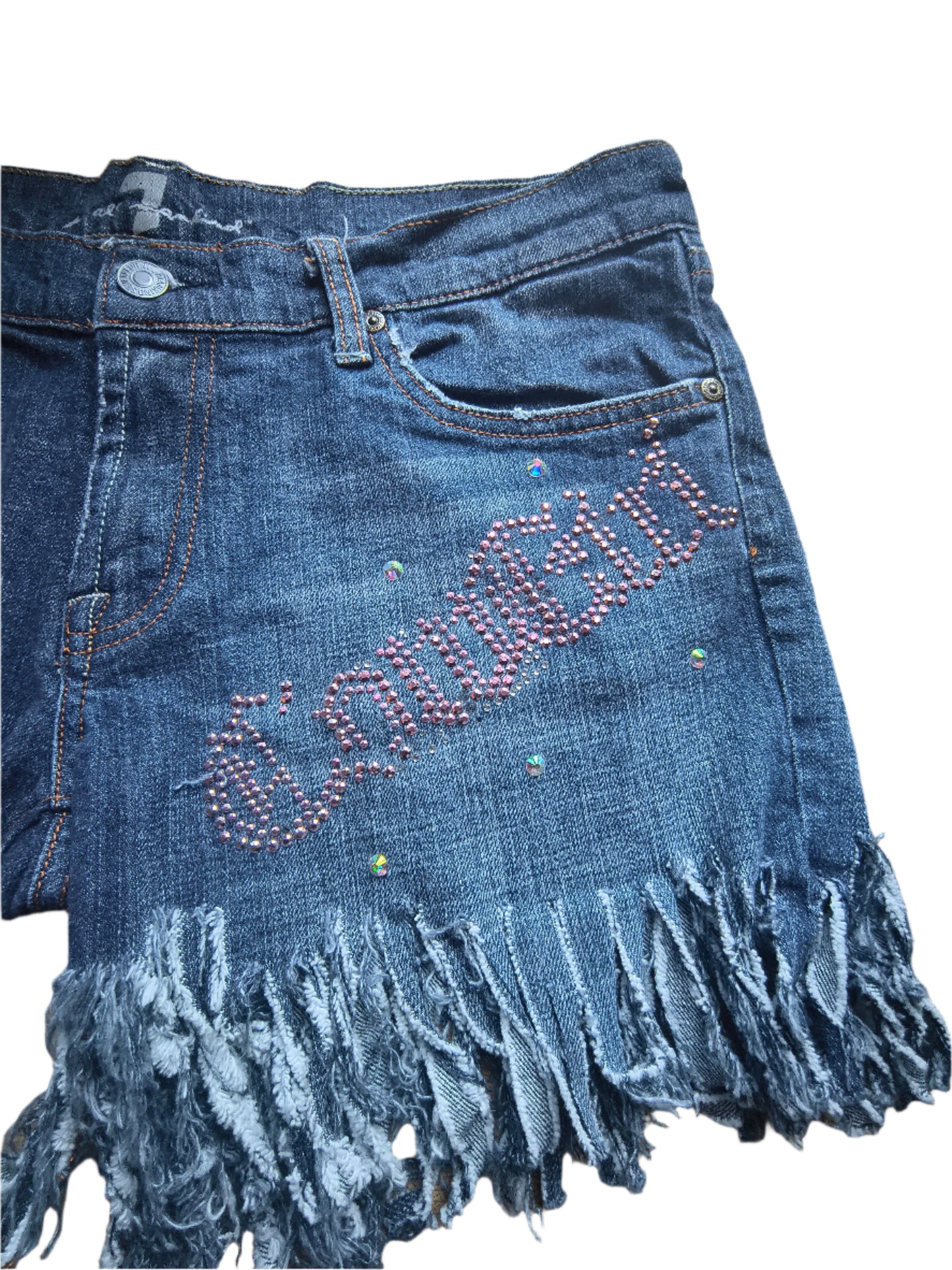 COWGIRL DENIM SHORT PANTS