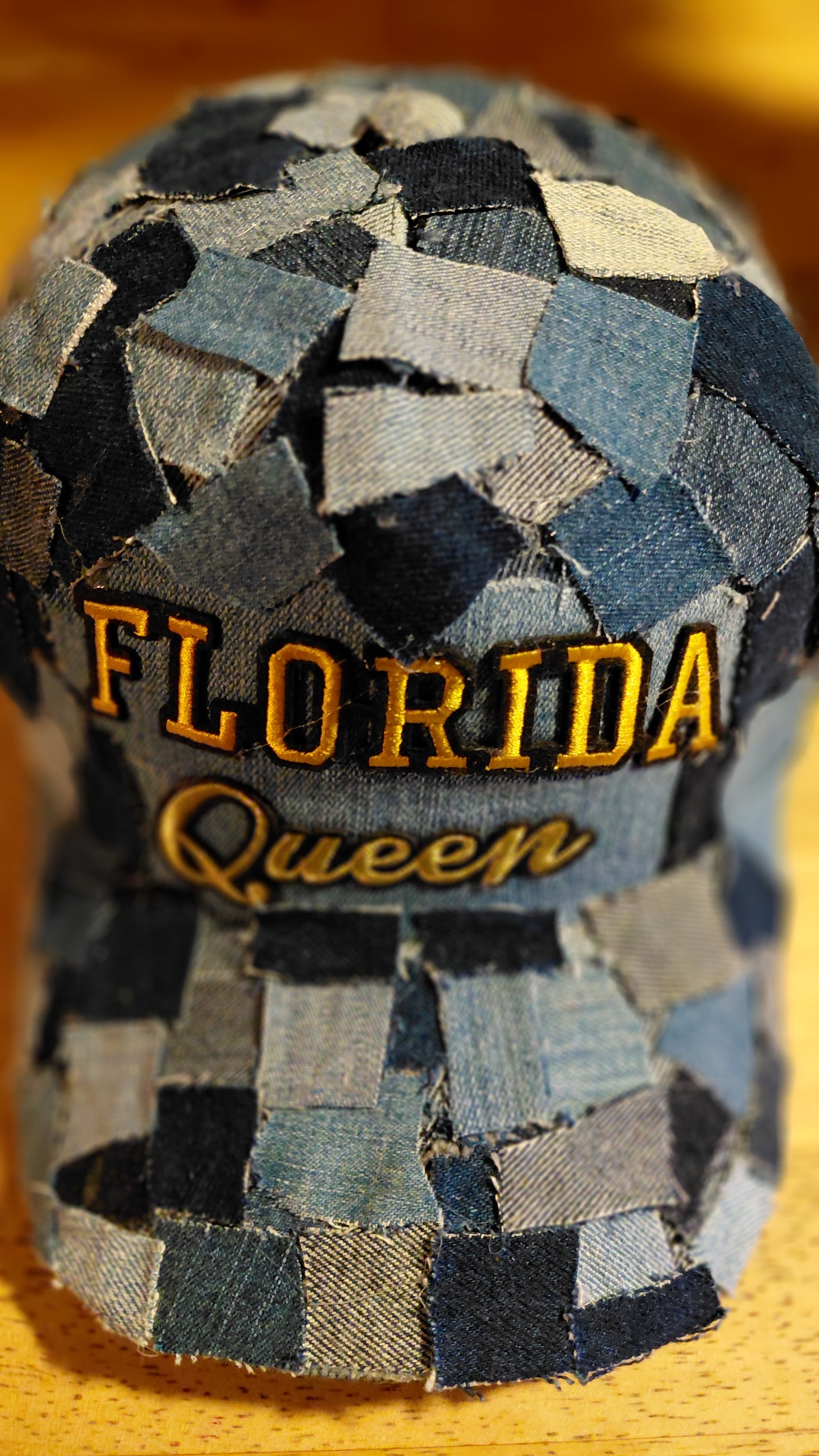 DENIM FLORIDA QUEEN CAP