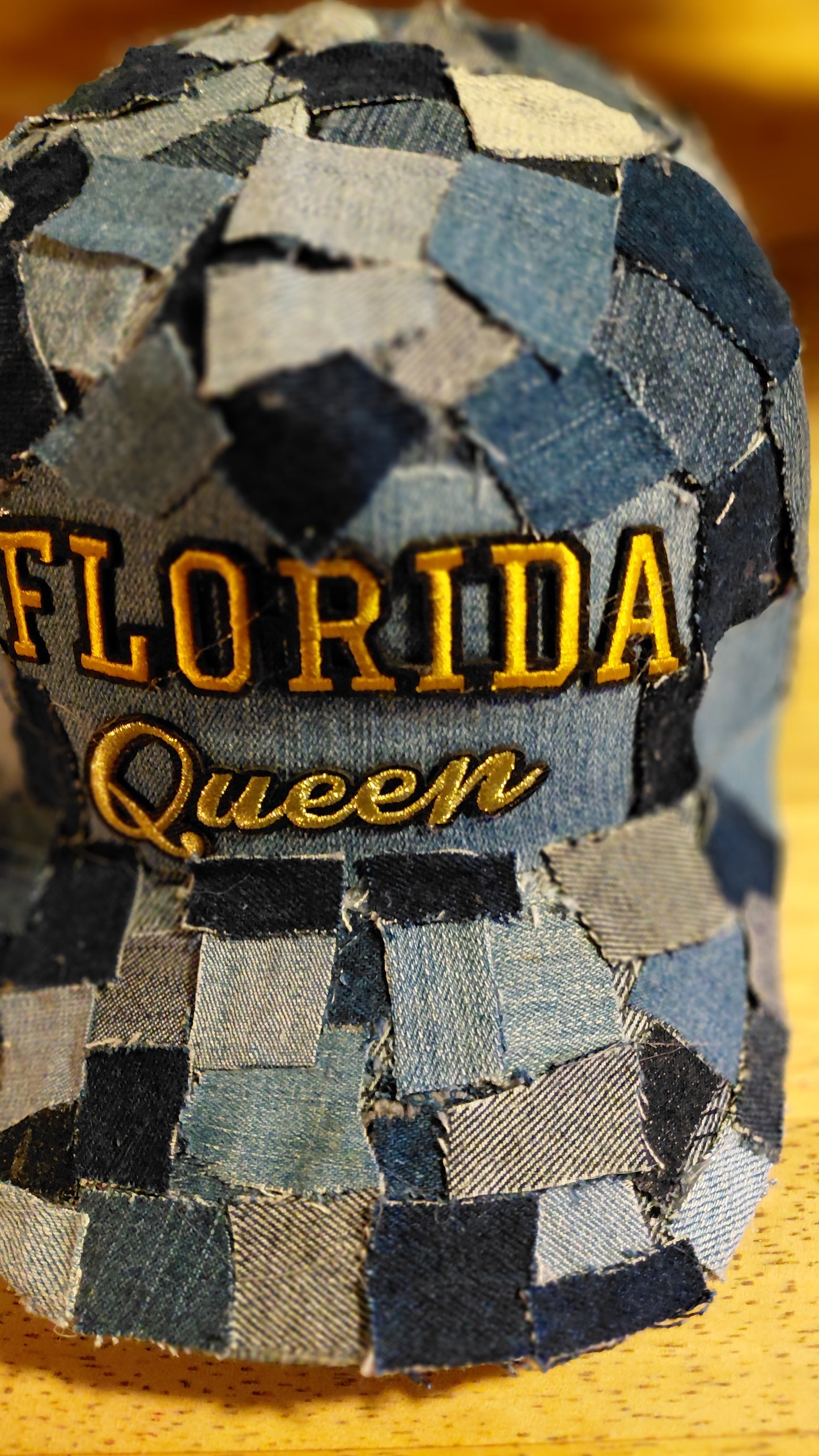 DENIM FLORIDA QUEEN CAP
