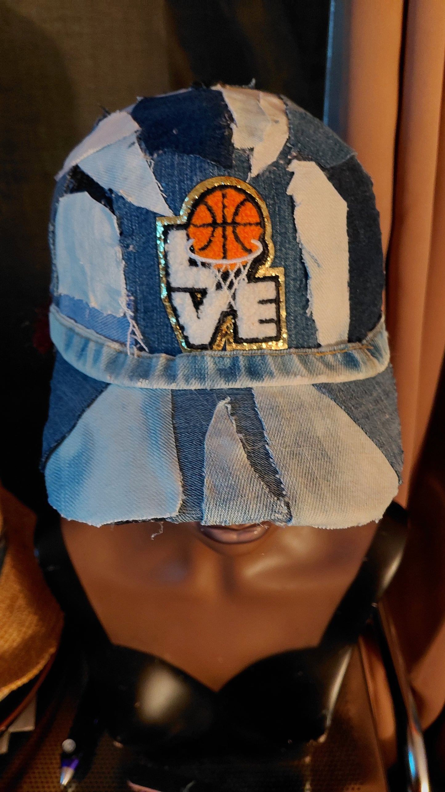 LOVE OF BASKETBALL DENIM CAP