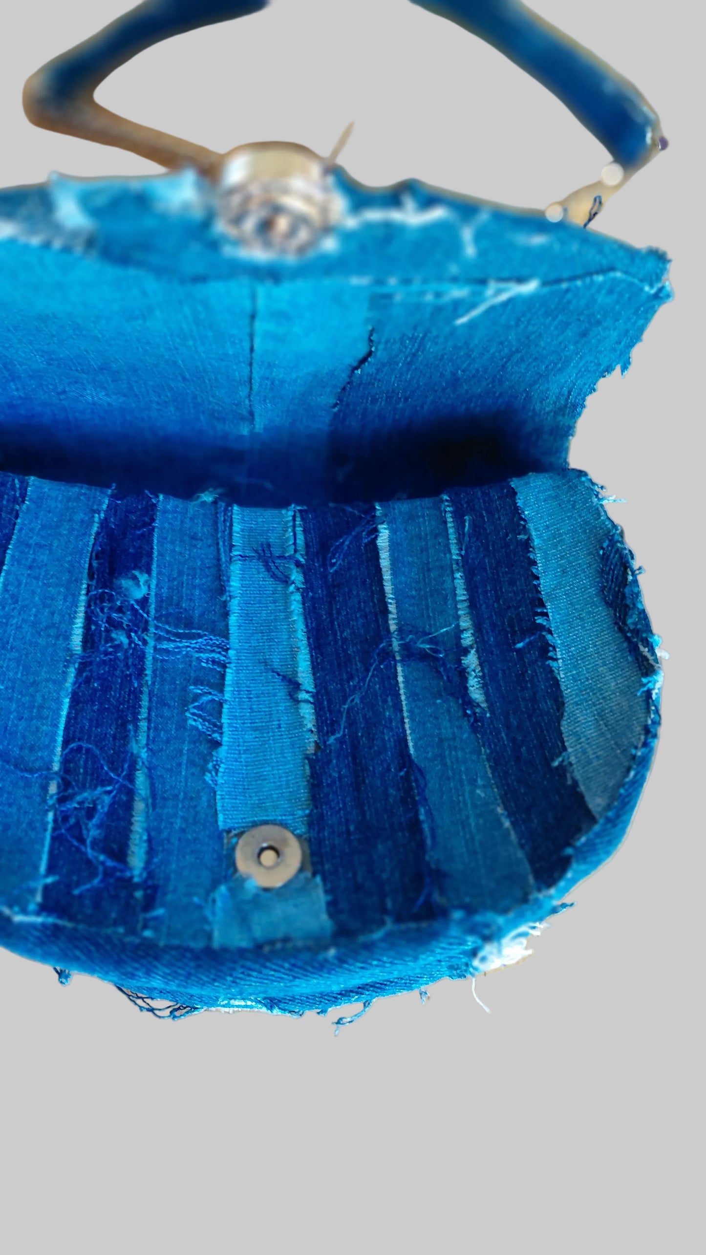 SMALL RUGGED PATCH DENIM PURSE