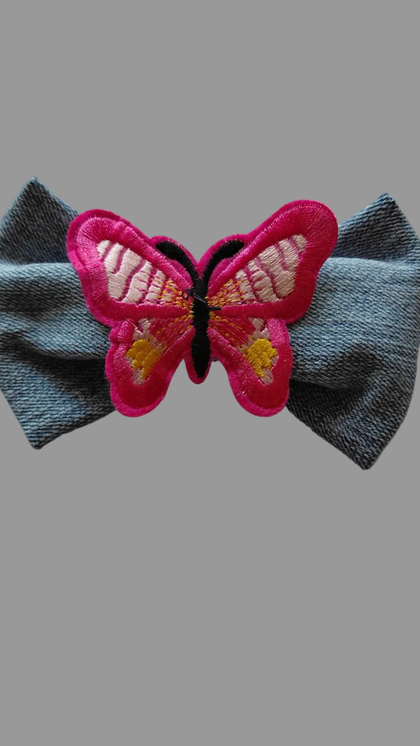 Denim bow
