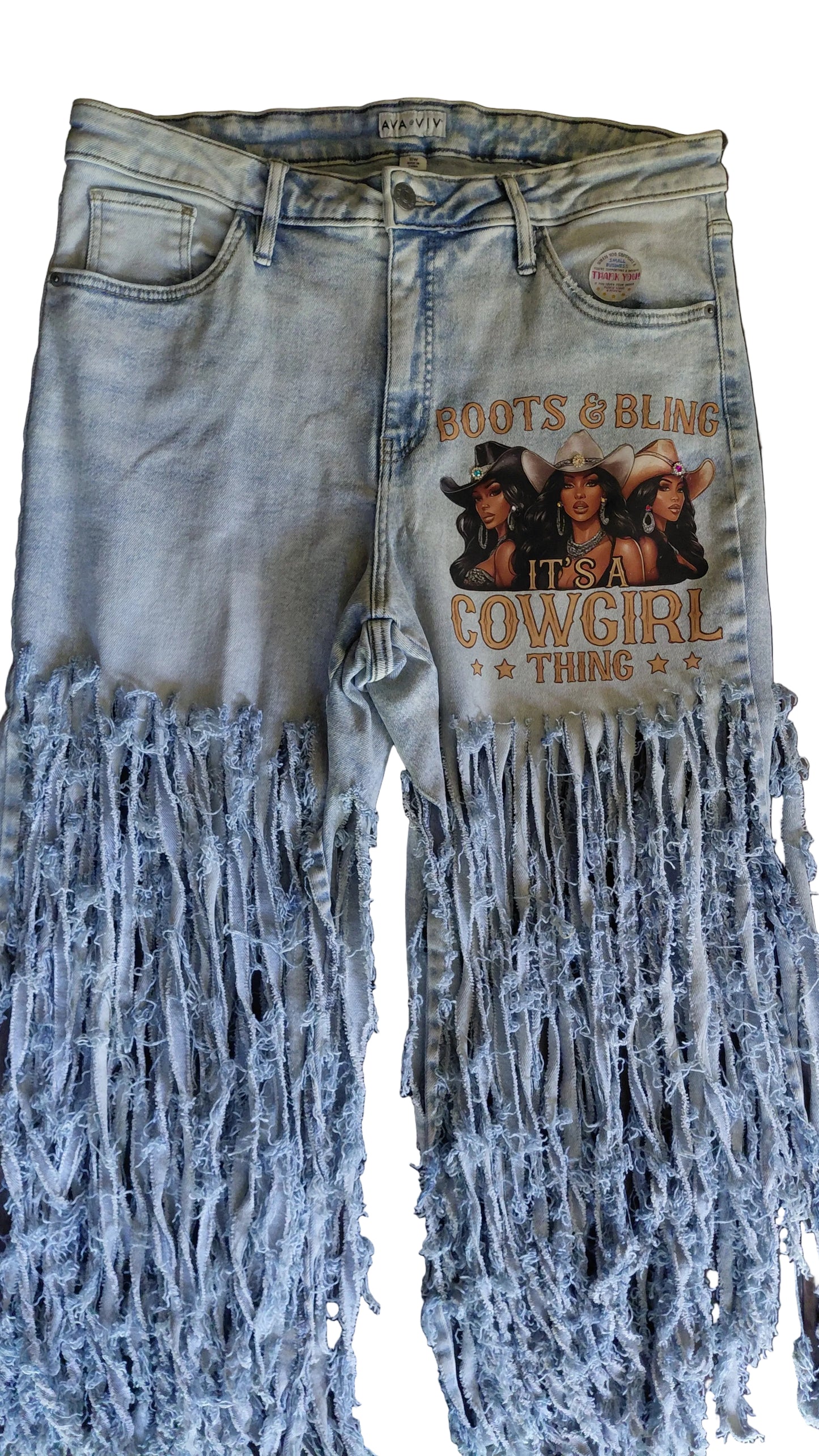 DENIM SHREDDED JEANS PANTS