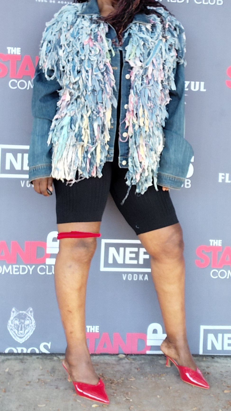 SHAGGY MULTICOLOR DENIM JACKET
