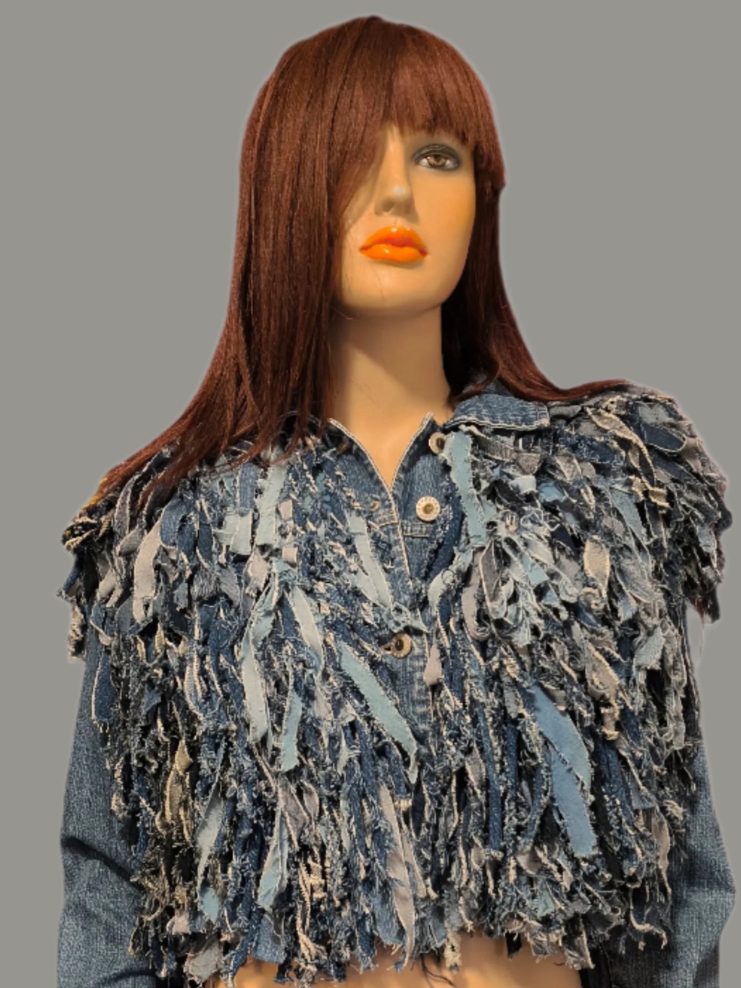 SHAGGY DENIM BOHO JACKET