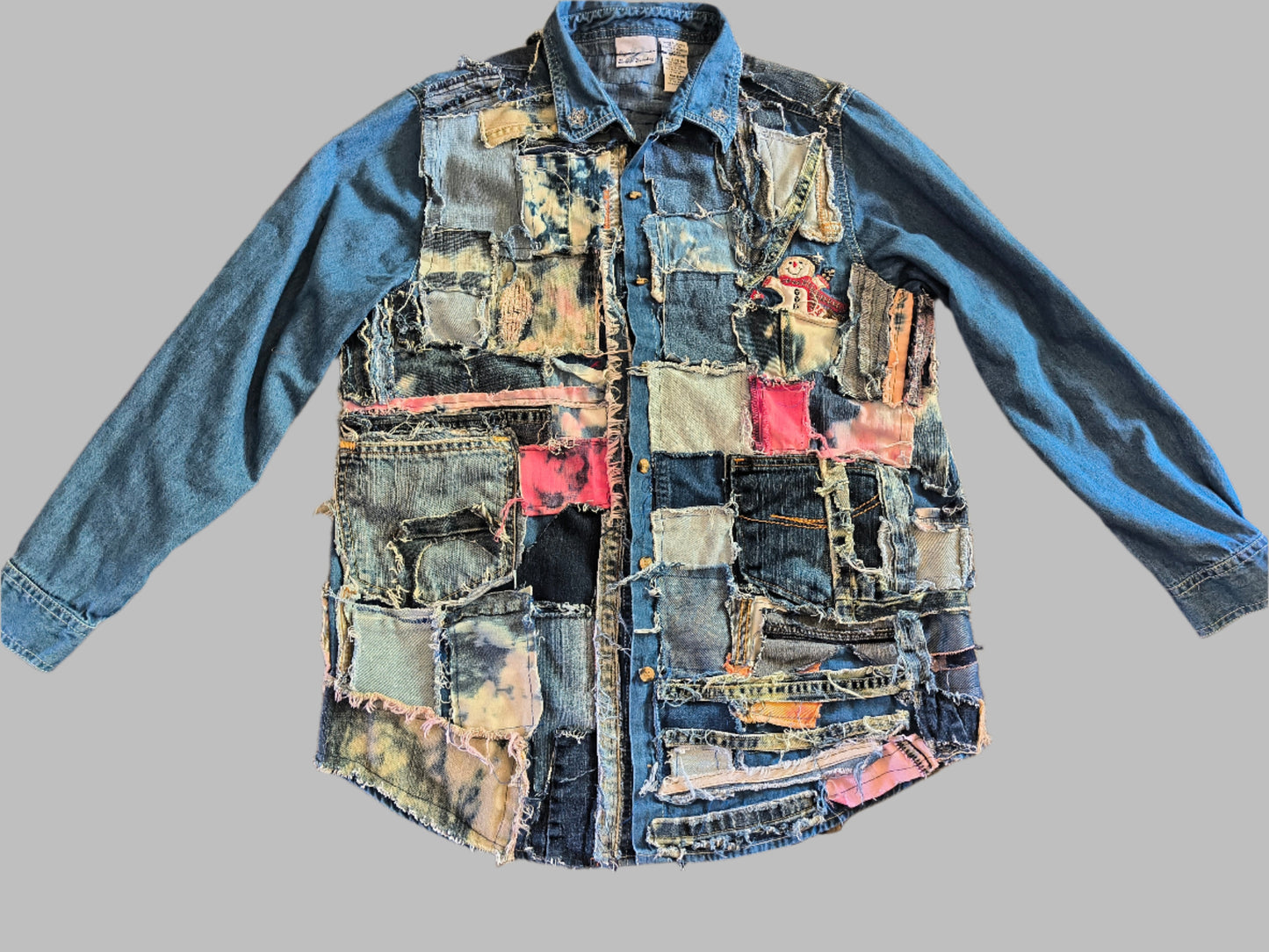 RUGGED DENIM PATCH JACKET