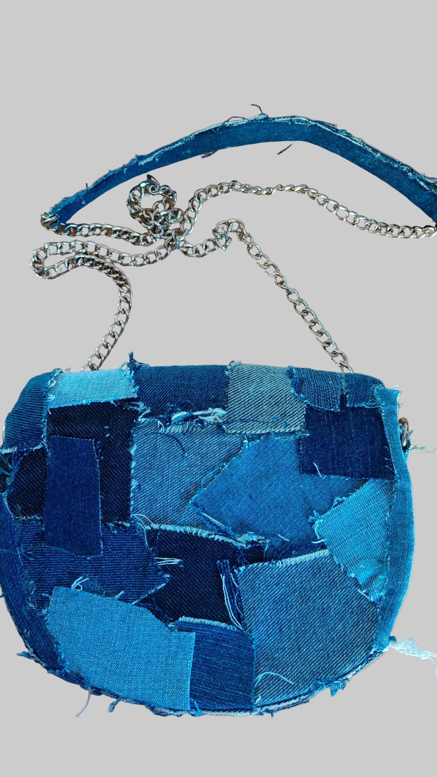 SMALL RUGGED PATCH DENIM PURSE