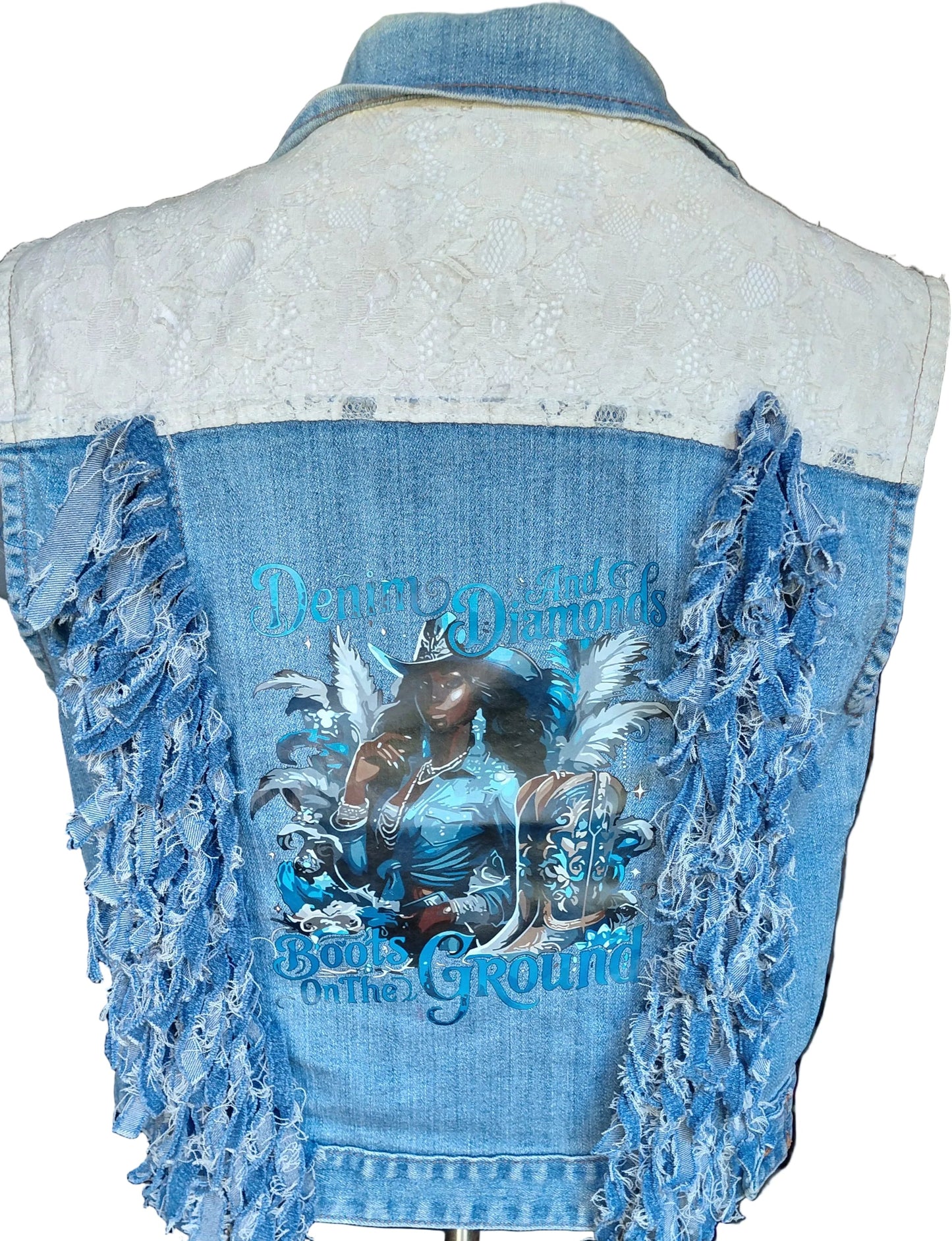 DENIM COWGIRL VEST