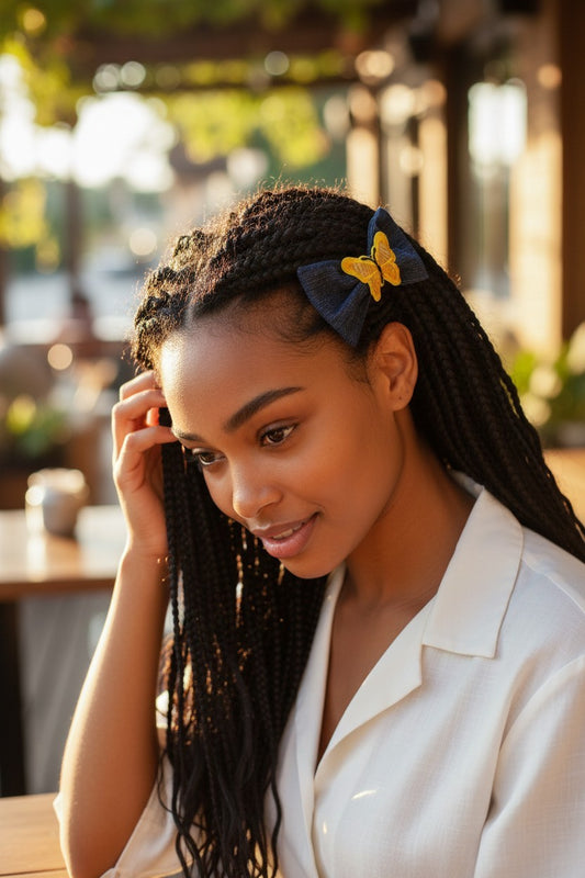DENIM BOW