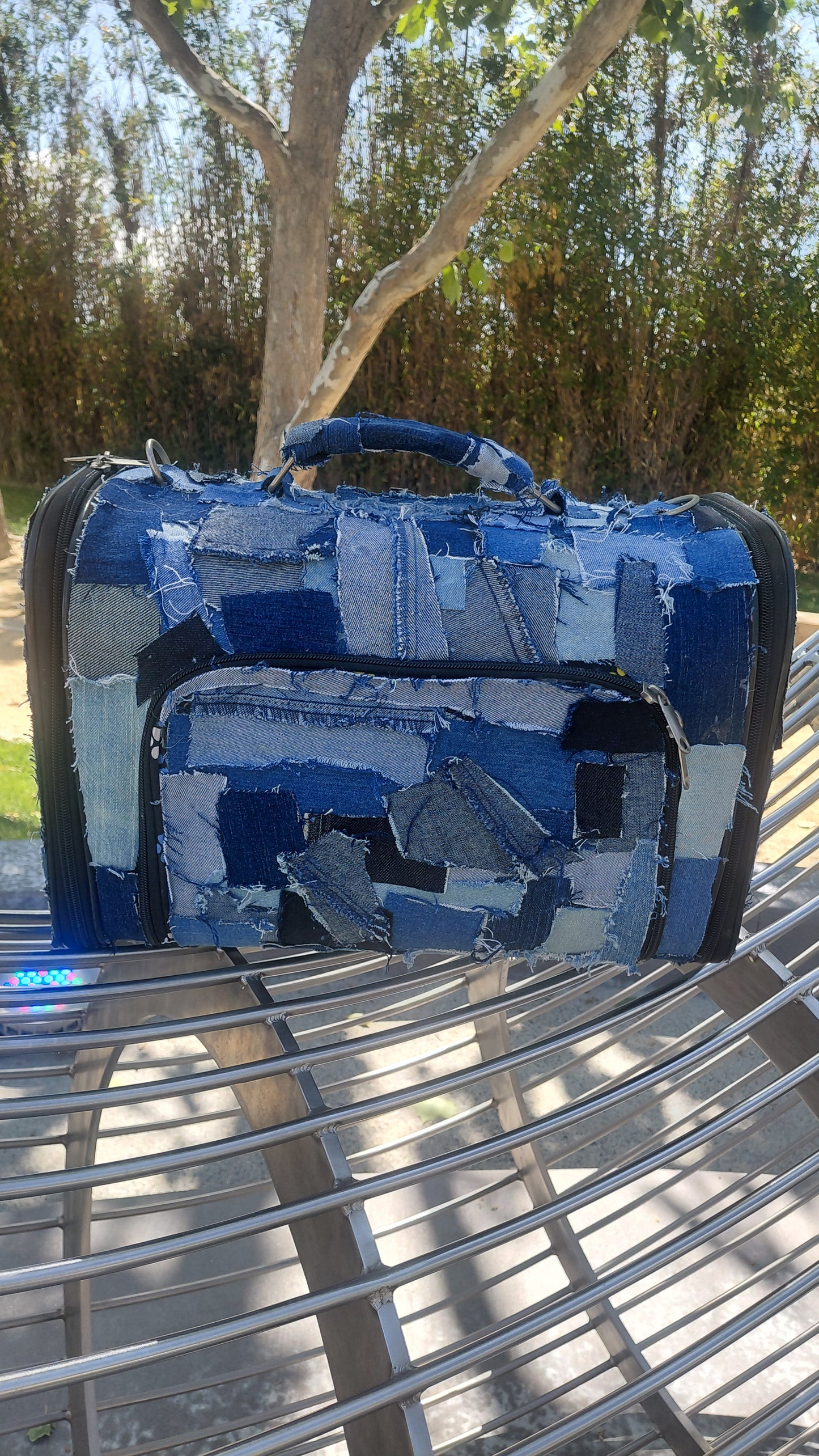 DENIM RUGGED PET CARRIER