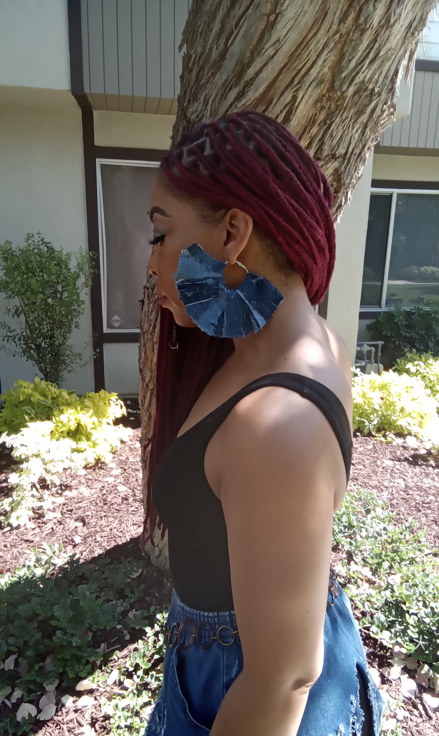 RUGGEDFITTEDJEANS VERSION OF TRIBAL DEMIN EARRINGS