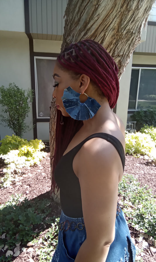 RUGGEDFITTEDJEANS VERSION OF TRIBAL DEMIN EARRINGS