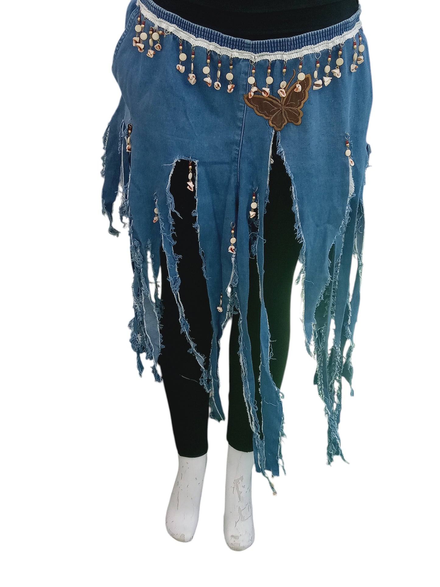 FLINTSTONES DENIM BELT SKIRT