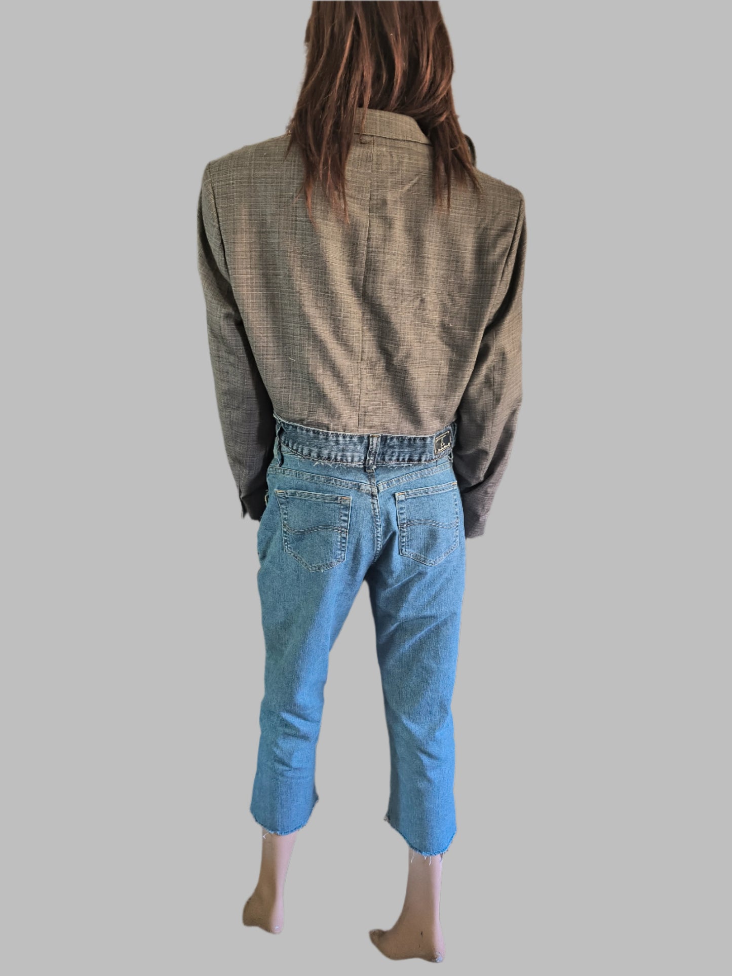 BOHO DENIM PANTS WITH JACKET PATCH DENIM