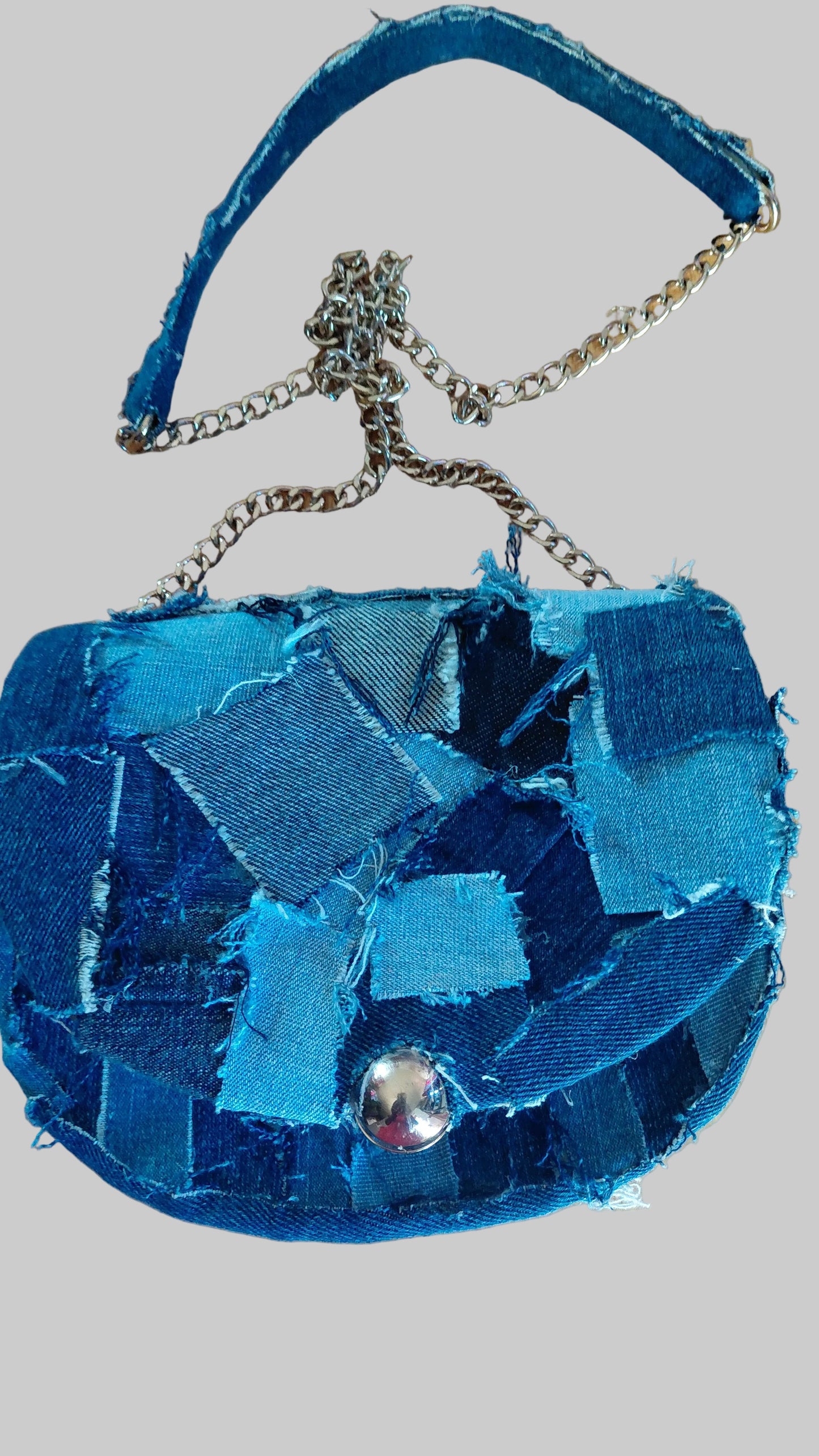 SMALL RUGGED PATCH DENIM PURSE