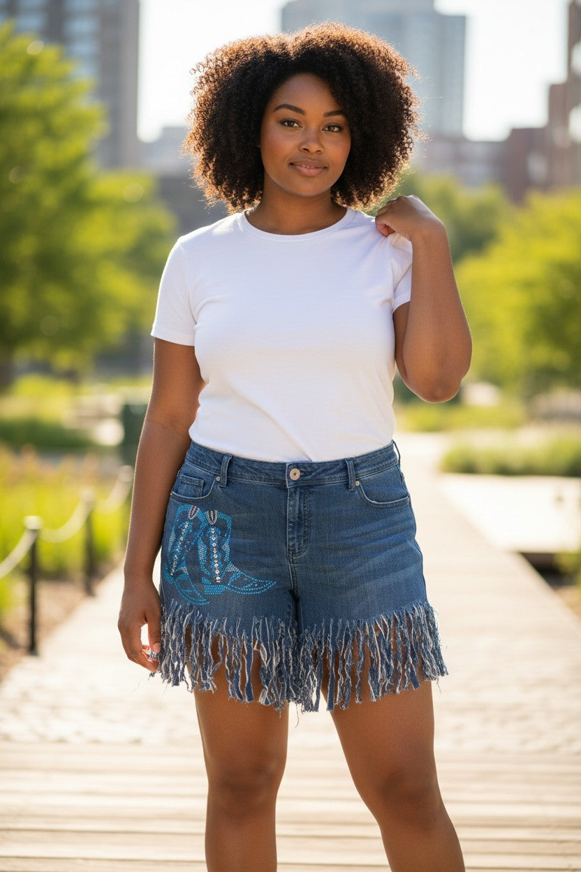 DENIM SHORT PANTS