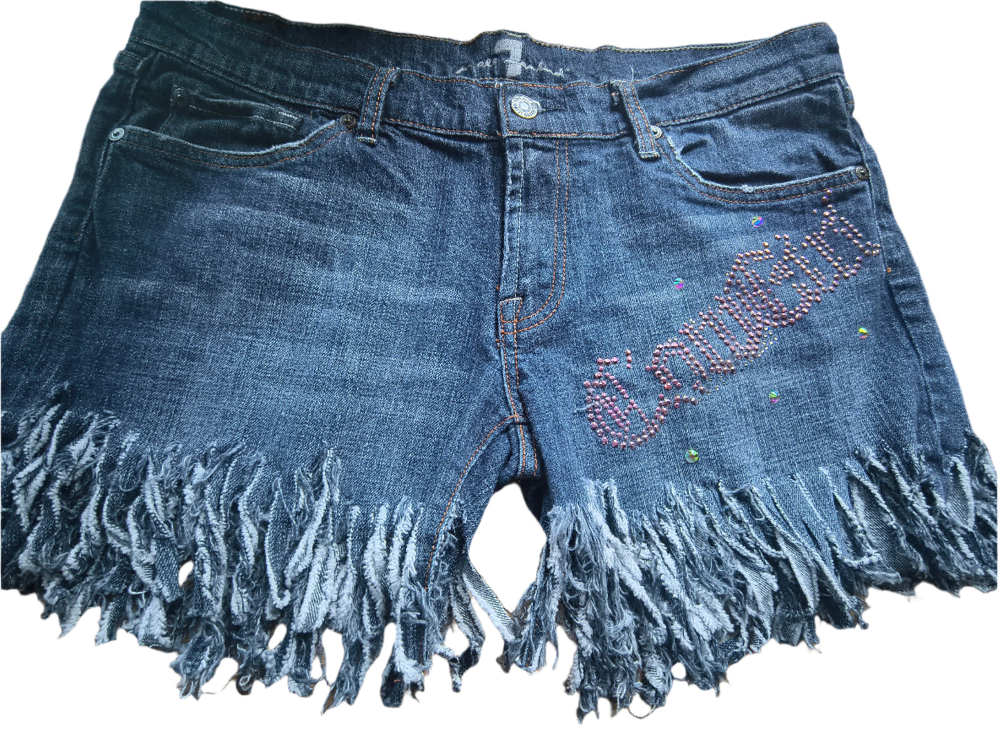 COWGIRL DENIM SHORT PANTS