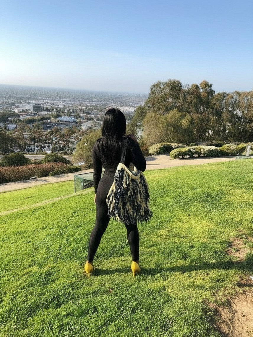 SHAGGY DENIM BAG
