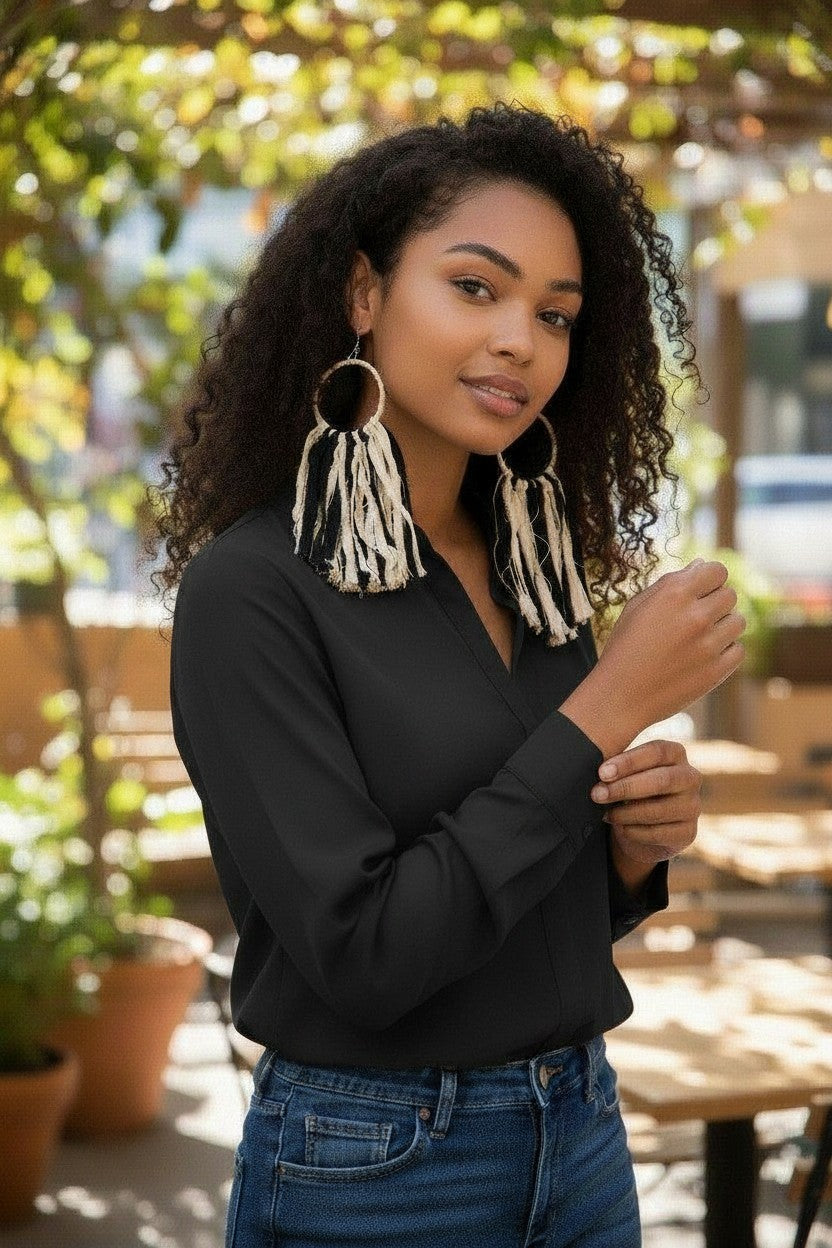DENIM EARRINGS
